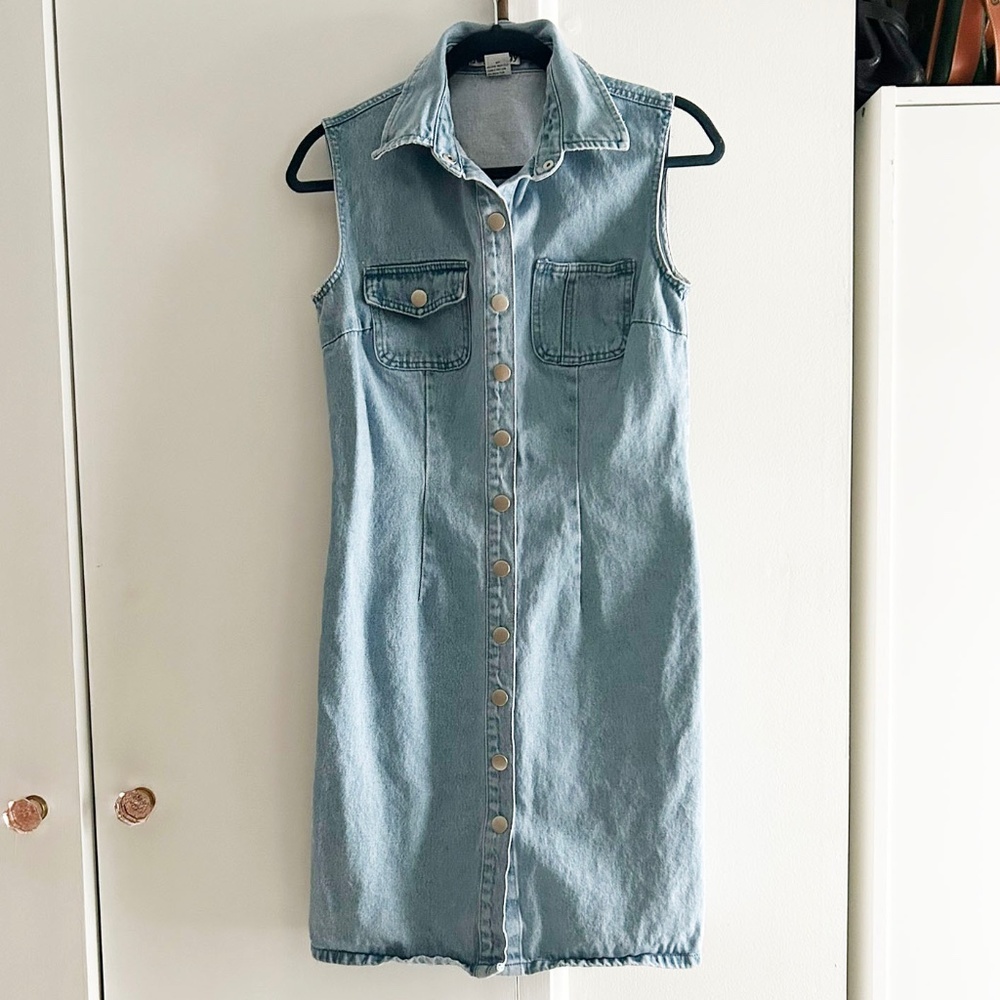 Vintage 90s Denim Shirtdress